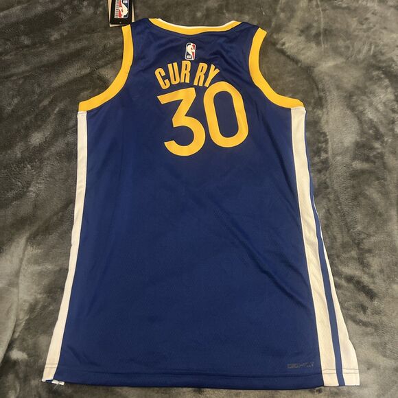 SMALL Nike NBA GOLDEN STATE WARRIORS CURRY Icon Edition Jersey DN2005 401 - Picture 8 of 8